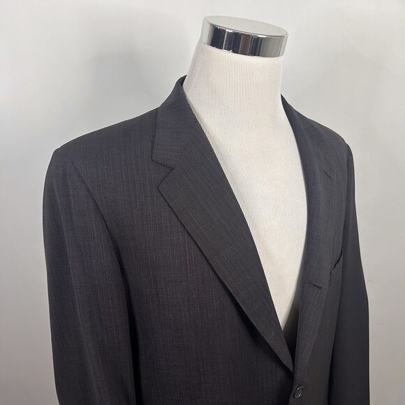 Brooks Brothers 44L Vintage Sport Coat Brown Red Striped Wool Three Button - Picture 1 of 7